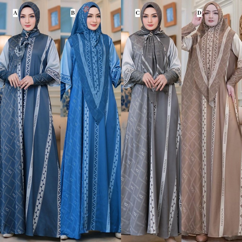 Tantrum Series Set Dress Scraft Syari Khimar by Yodizen Yodizein ksd