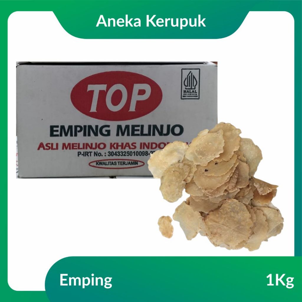 

Emping Belinjo Kering Mentah TOP Tipis @1kg / Emping Melinjo / Belinjo