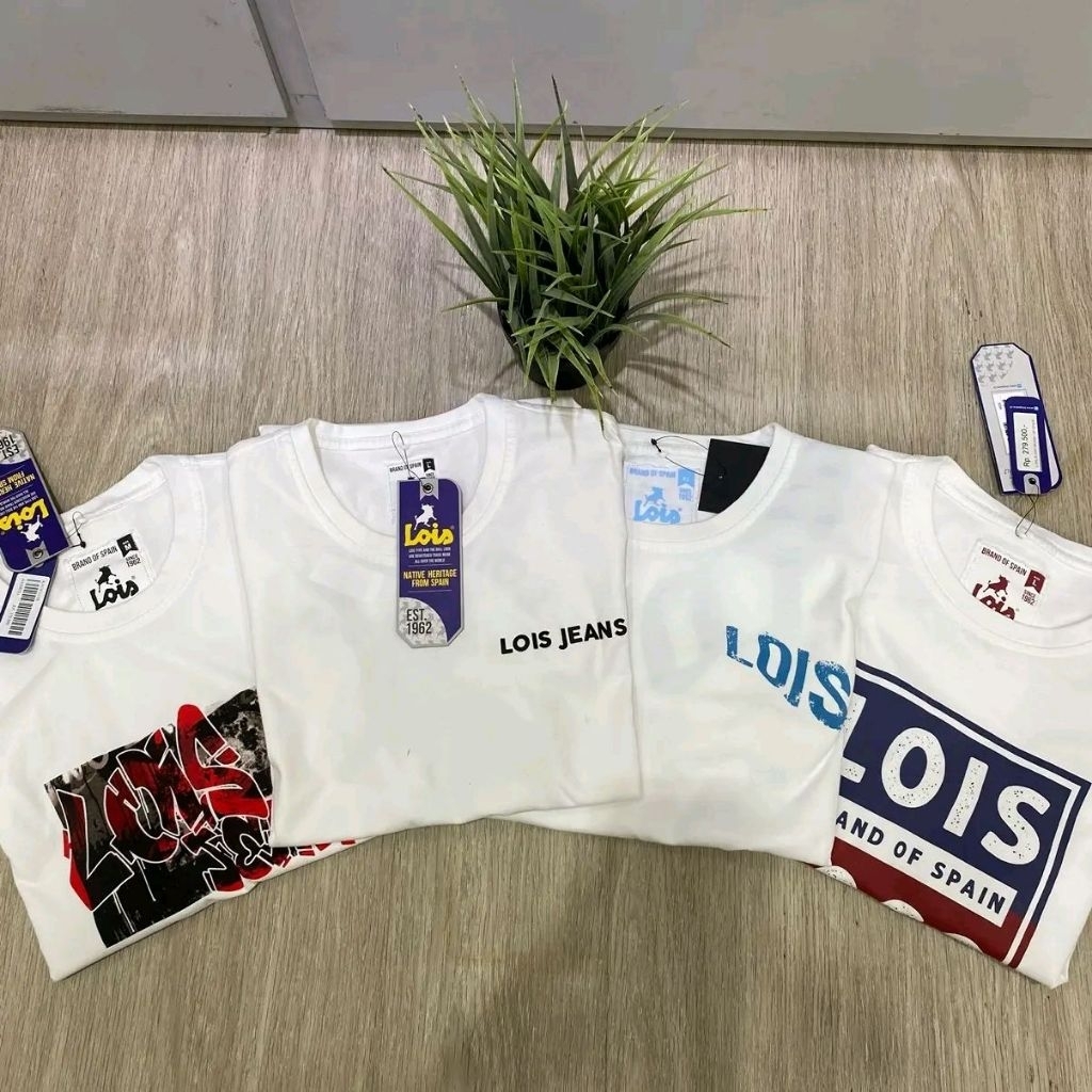 kaos lois pria original terbaru // White Serries