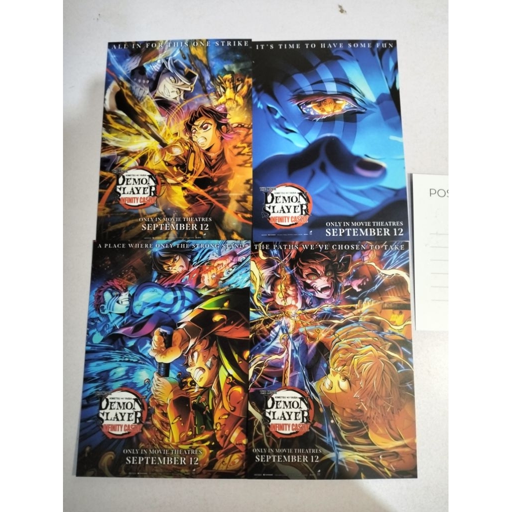 Postcard Poster Demon Slayer Kny Infinity Castle [Baca Deskripsi]
