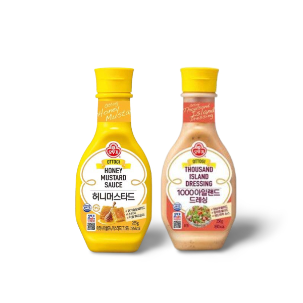 

Ottogi Honey Mustard Sauce & Thousand Island Dressing Made In Korea