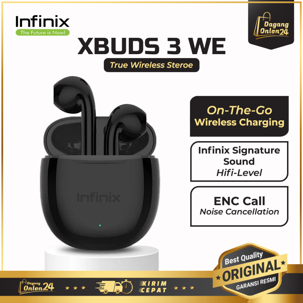 Headset Bluetooth Infinix XBuds 3 WE- XE 29, Earbuds Wireless Murah TWS Bluetooth Original 100%