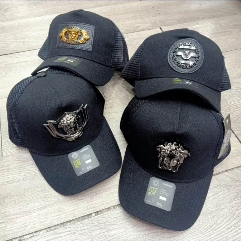 Topi versace logi besi topi premium quality