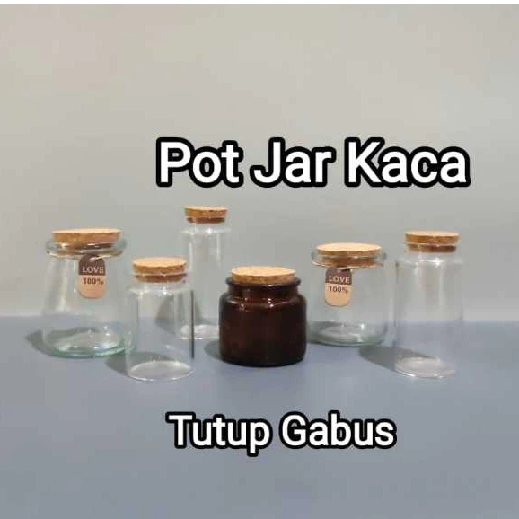 100ml 150ml 200ml TOPLES KACA - TOPLES BELING - BOTOL KACA - TOPLES BOTOL JAR KACA