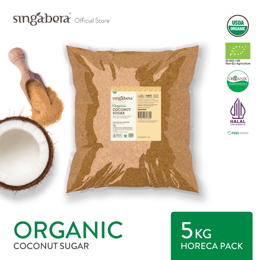 

Singabera Organic Coconut Sugar (Gula Kelapa Organik) - 5kg pouch