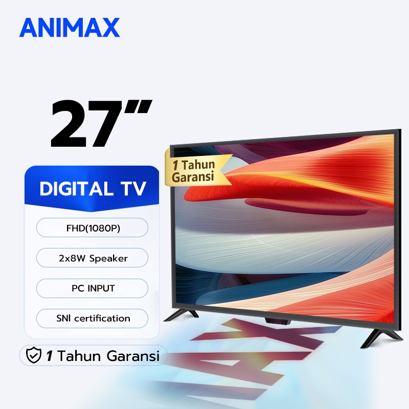 Animax Digital TV 30 inch / 27 inch TV LED Digital TV FHD Televisi