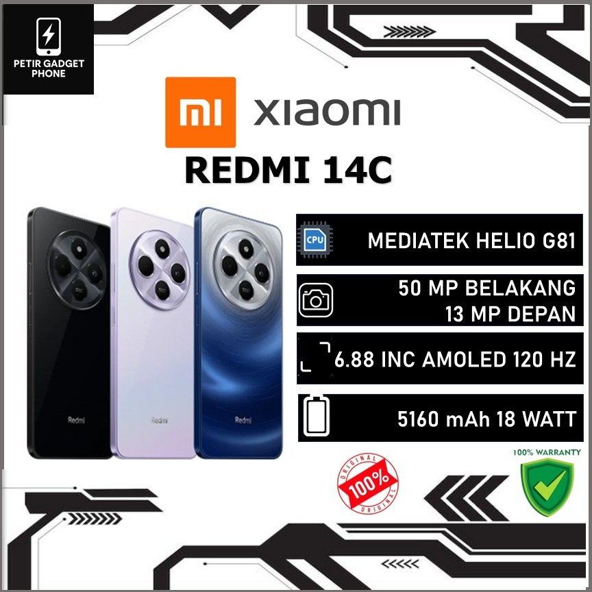 XIAOMI REDMI 14C RAM 8GB ROM 256GB