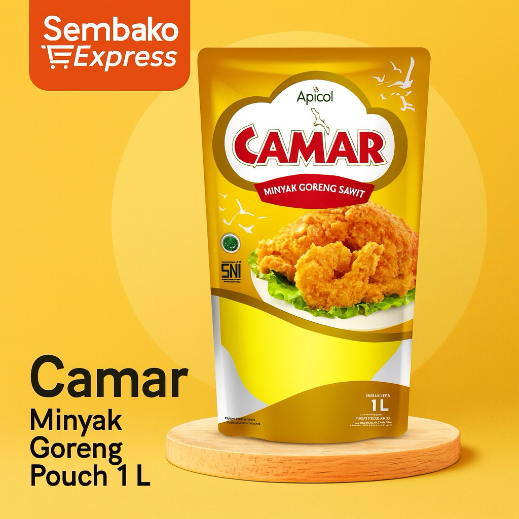 

Camar Minyak Goreng Sawit Pouch 1 Liter – Minyak Jernih untuk Gorengan Renyah