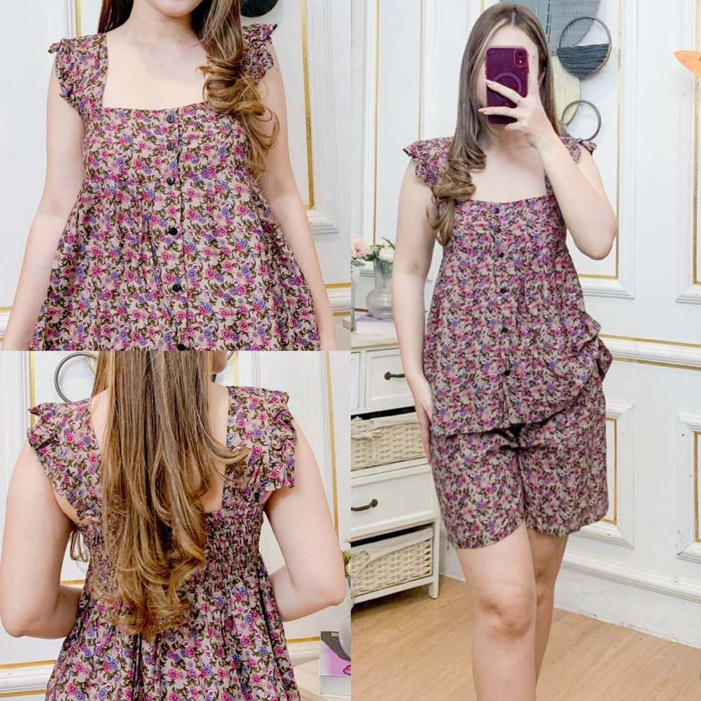 DASTER PUTRI BALI - VANIA CELANA PENDEK SETELAN DASTER BALI