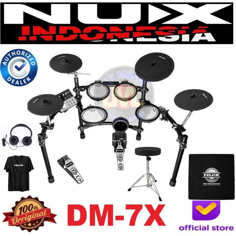 Nux DM7X Digital Drum Elektrik Set Nux DM-7X Elektrik Drum Set Paket