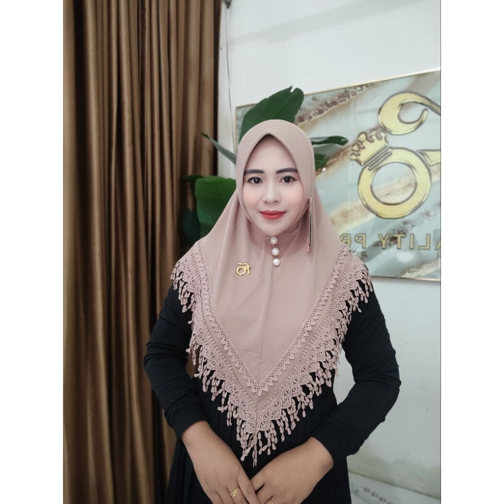 jilbab fo friska ped renda  rintik rumbai