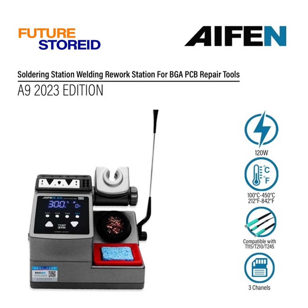 AIFEN A9 2023 Solder station Solder besi mesin las timah patri Ori