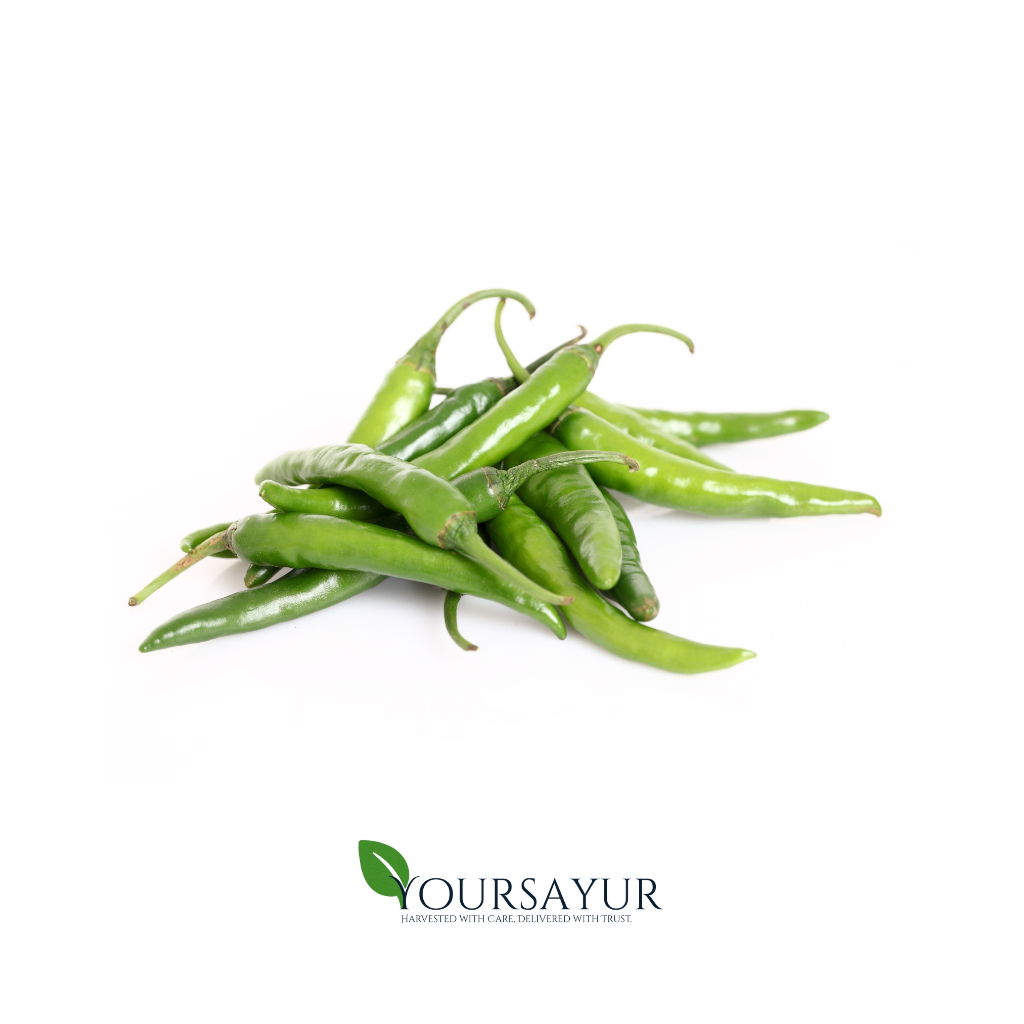 Cabai Rawit Hijau Segar 1kg | Fresh Cabai Rawit Hijau | Sayur & Buah
