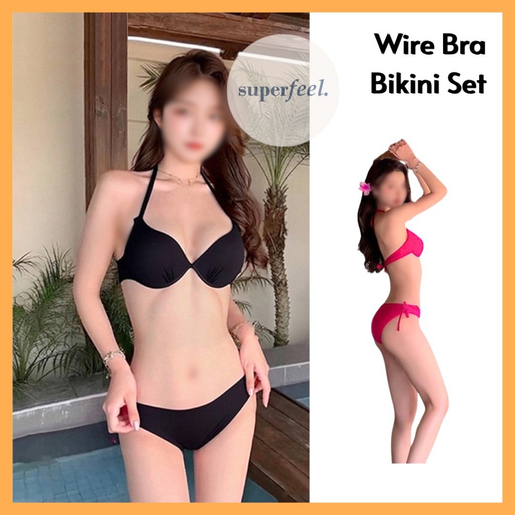 SFL KUALITAS PREMIUM BIKINI BRA WIRED KAWAT ANTI MELOROT PUSH UP CUP A B C WANITA MODEL IKAT SEXY LI