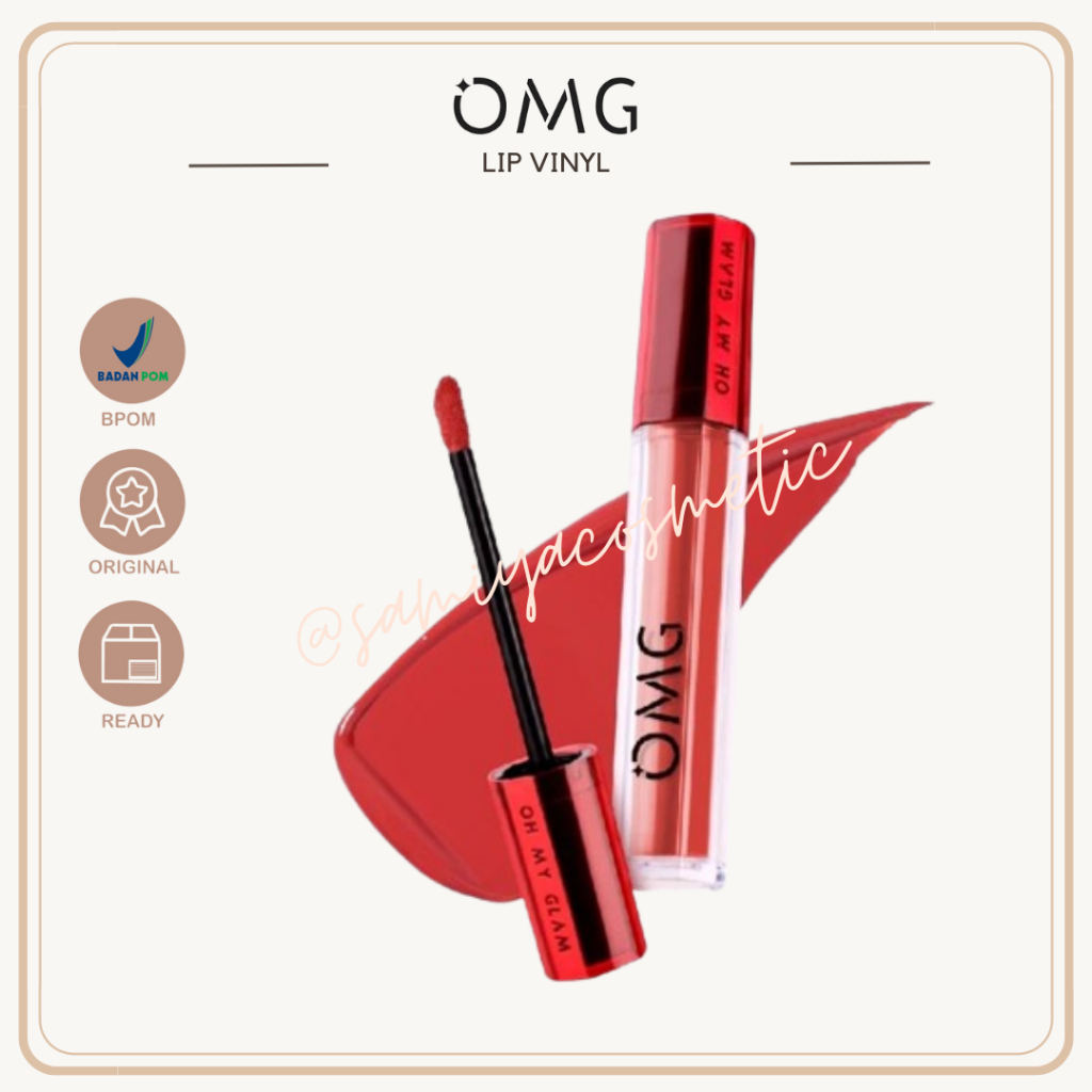 OMG Oh My Glam Matte Kiss Lip Cream 3.5g ( lipstick lipstik lipcream )