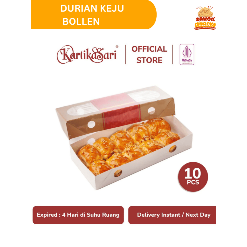 

Durian Keju Bollen | Bolen Keju Durian Kartika Sari