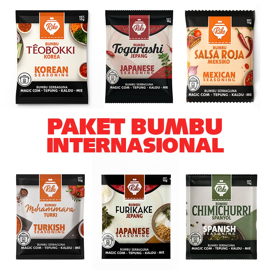 

PAKET BUMBU INTERNASIONAL 10g / INTERNATIONAL SEASONING PACK 10g