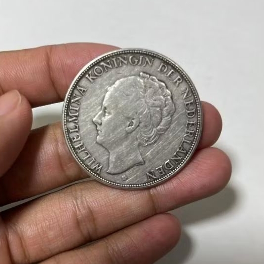 coin wilhelmina 2 ½ G Asli