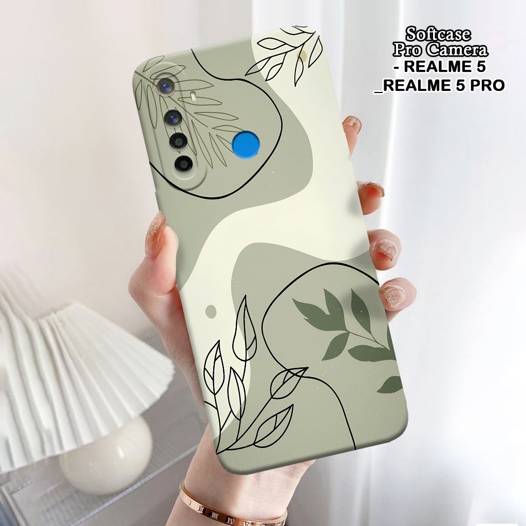 Softcase Realme 5 / 5 Pro - ORORA - Casing Realme 5 - Motif case Abstrak - Realme - Softcase Realme 
