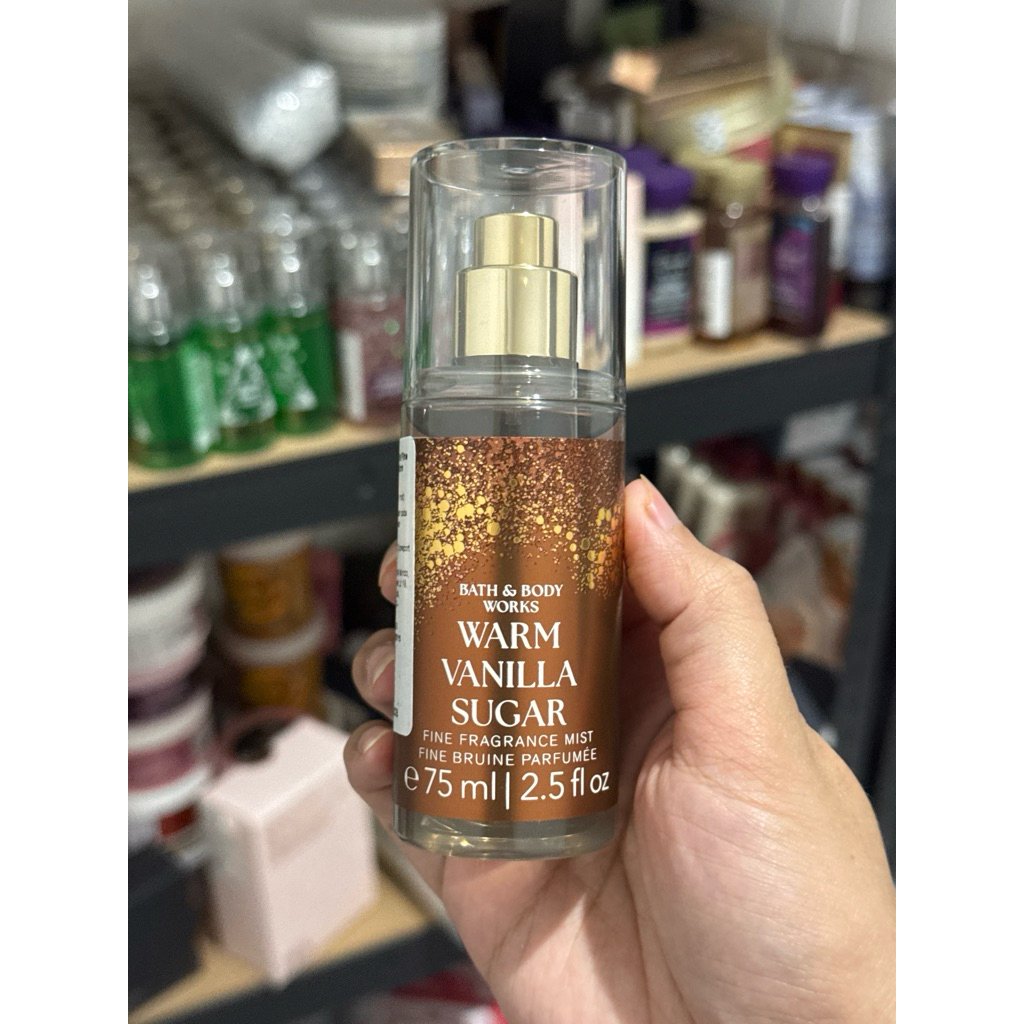 Bath & body works bbw warm vanilla sugar body mist travel size 75 ml Original 100%