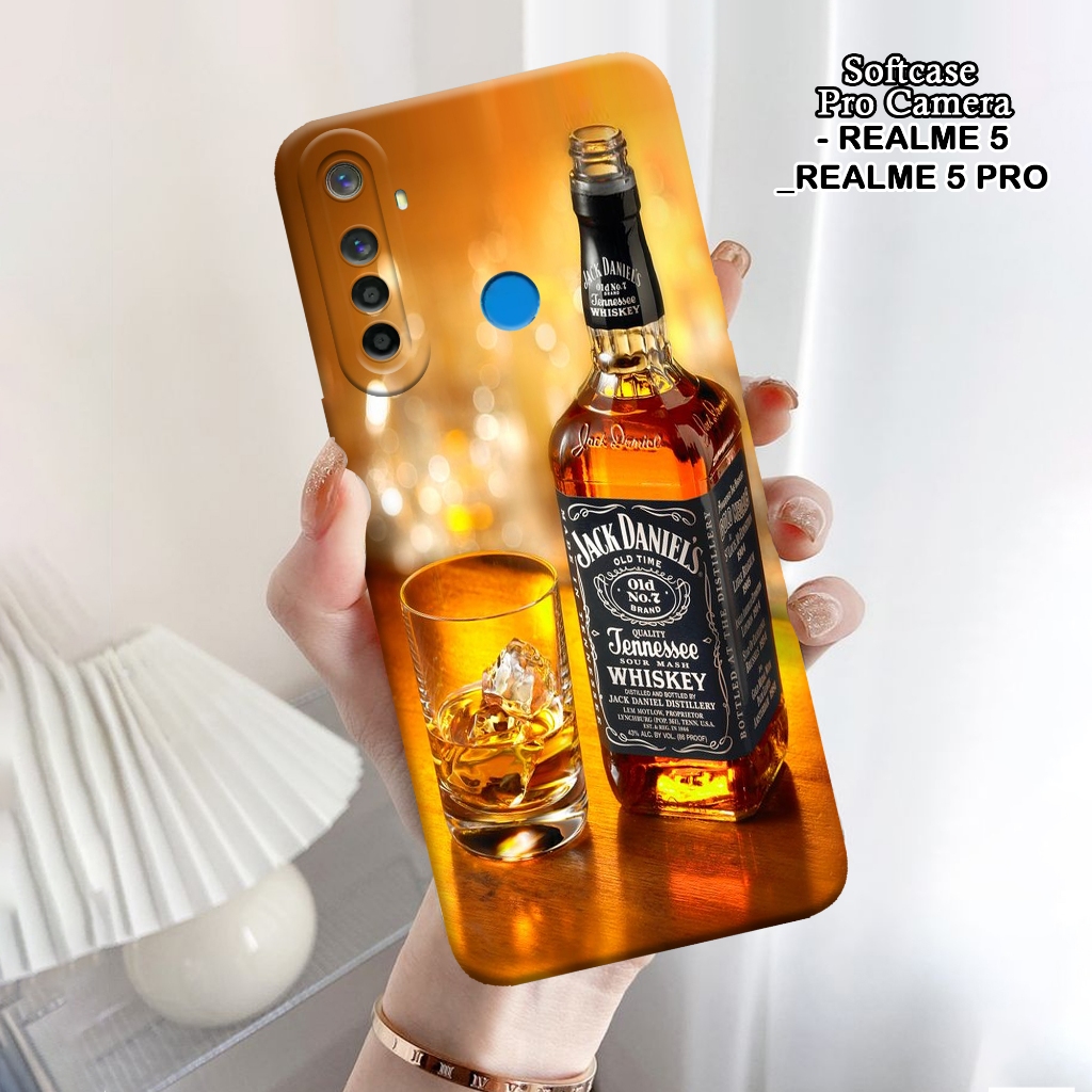 Softcase Realme 5 / 5 Pro - ORORA - Casing Realme 5 - Motif case Minuman - Realme - Softcase Realme 