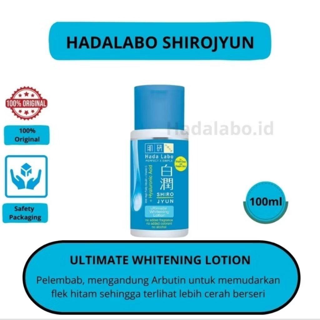 🩷Umnas beauty🩷Hada Labo Shirojyun Ultimate Whitening Lotion 100ml - Hada Labo Whitening Moisturizer 
