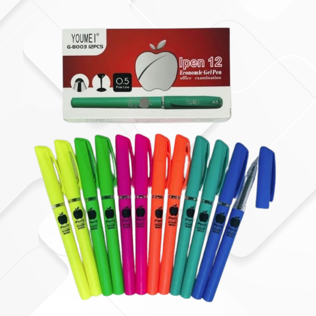 

Pulpen Gel Ipen Apel (12 pcs) / Bolpoint Apple Murah 1 Lusin / Duta Gemilang