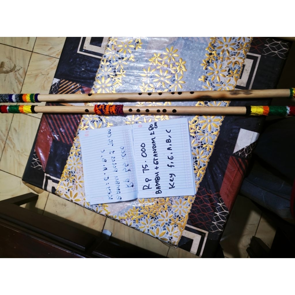 seruling+grandim nada semua nada+packing 5 rb pvc/bambu
