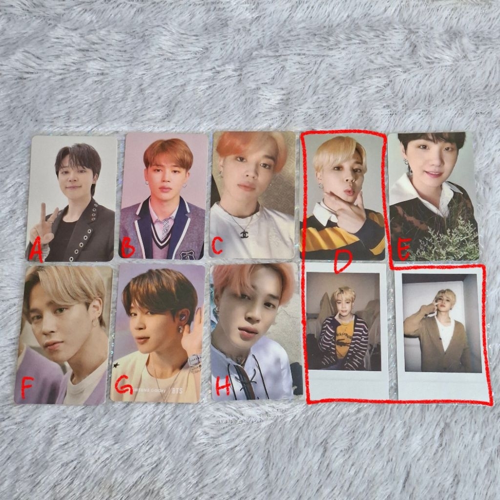 [READY KAMAR] PHOTOCARD OFFICIAL BTS JIMIN SUGA LD FACE OSIS DECO KIT DICON SAMSUNG