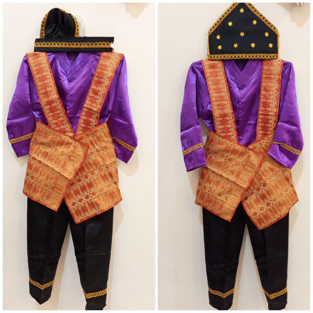 baju adat aceh anak laki laki / baju aceh tari saman anak laki / baju karnaval anak laki