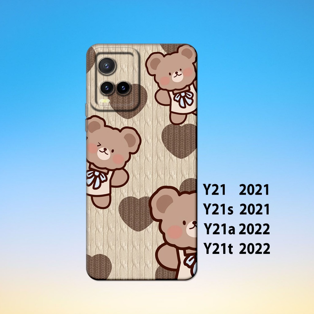 Silikon vivo Y21 ,vivo Y21S ,vivo Y21A ,vivo Y21T _Case Casing Hp Karet Hitam keren Lentur Tebal