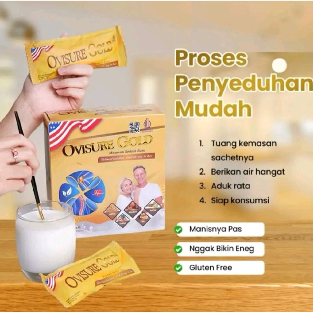 

OVISURE GOLD USA SUSU HERBAL ORIGINAL Atasi Tulang Keropos