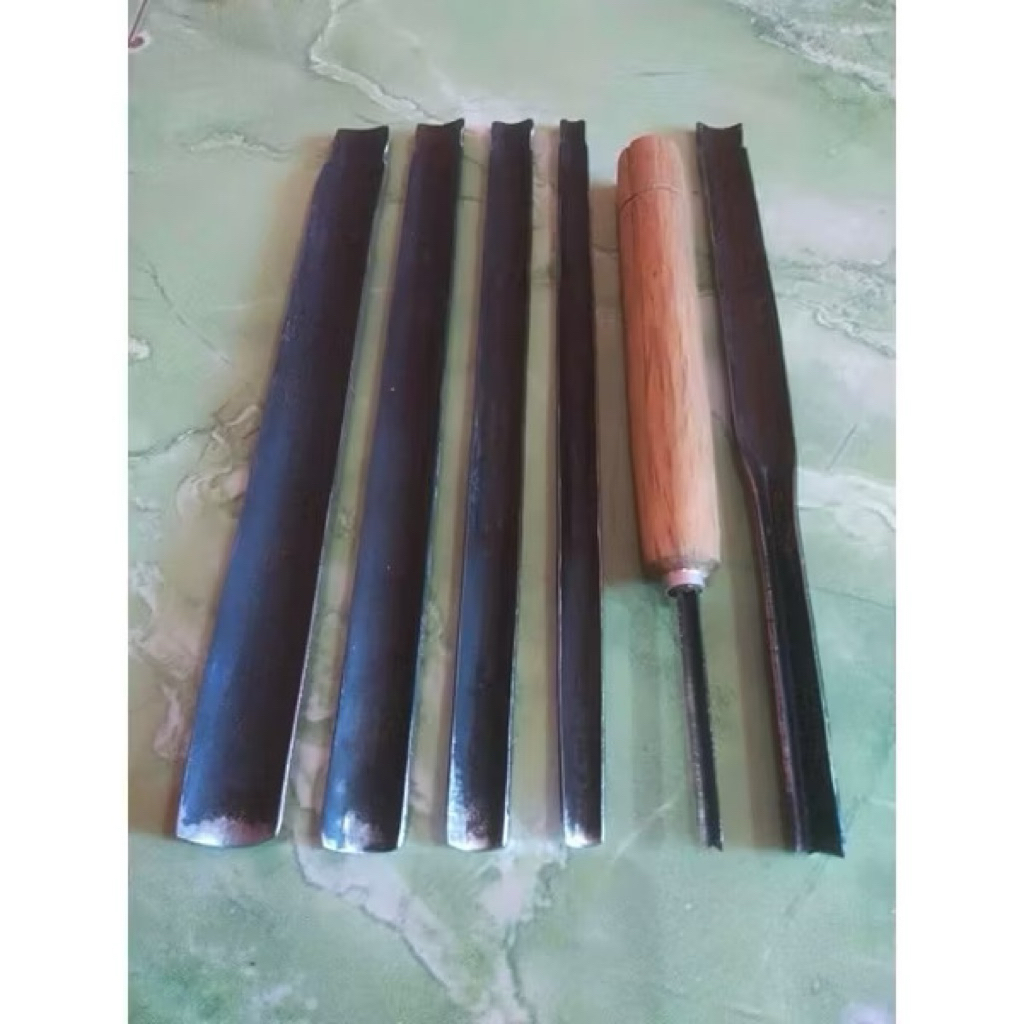 Pahat Ukir / Tatah Ukir Kayu Kol Coret Pelengkap