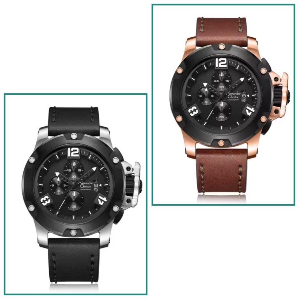 AC 6295 ALEXANDRE CHRISTIE PRIA 6295 JAM TANGAN PRIA ORIGINAL