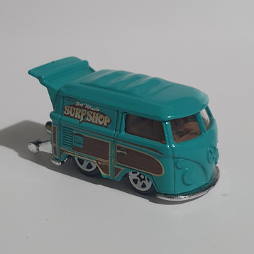 Hot Wheels cool kombi surf shop hijau