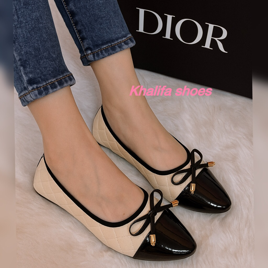 HOT PRODUCT KHALIFA-FlatShoes Big Sale Promo Terbatas Flatshoes Terbatas Ballerina Wanita dewasa