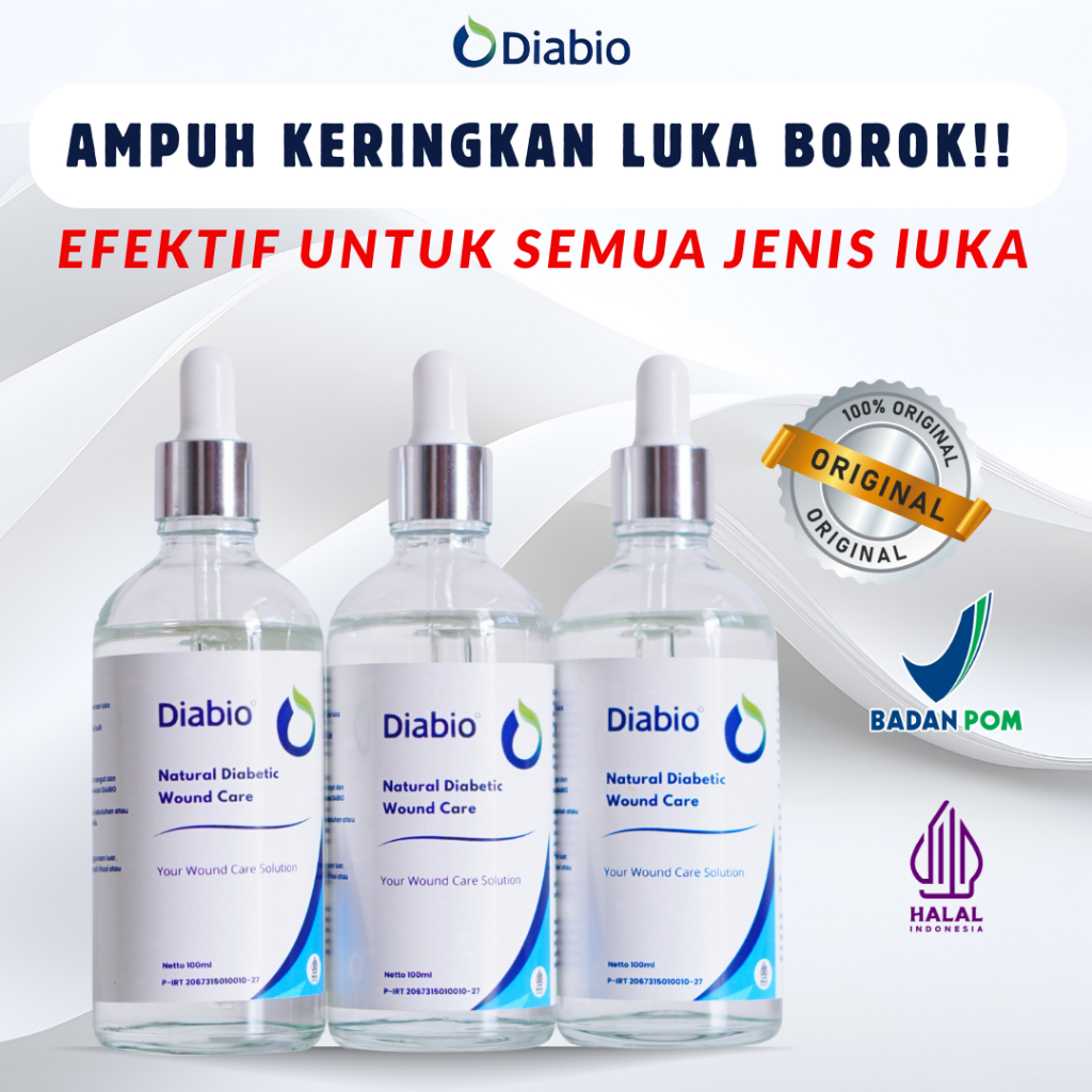 DIABIO Obat Luka Diabetes | luka cepat kering luka diabetes obat baring kering | gula kaki bernanah