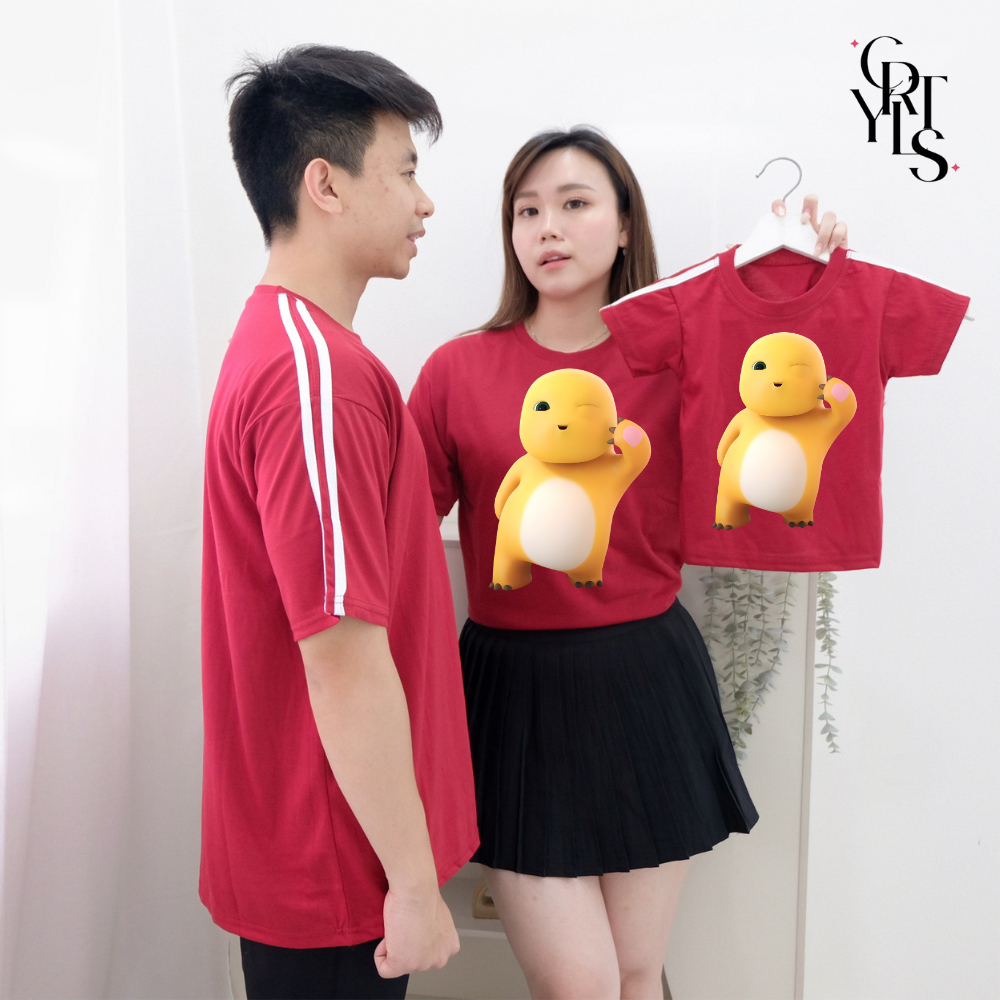 Carotyles Baju Atasan Kaos STRIP NAI DANCE Couple Keluarga Family Wanita Anak Perempuan Laki Laki