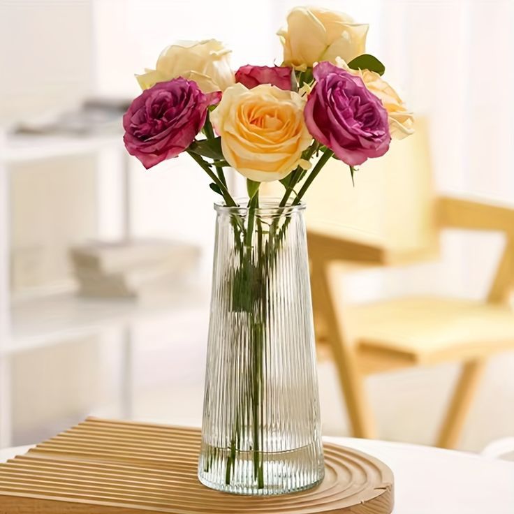 Vas Kaca Tinggi Bermotif / Vas Kaca Besar / Vas Bunga Tinggi / Vas Kaca Bercorak / Vas Kaca Tingga d