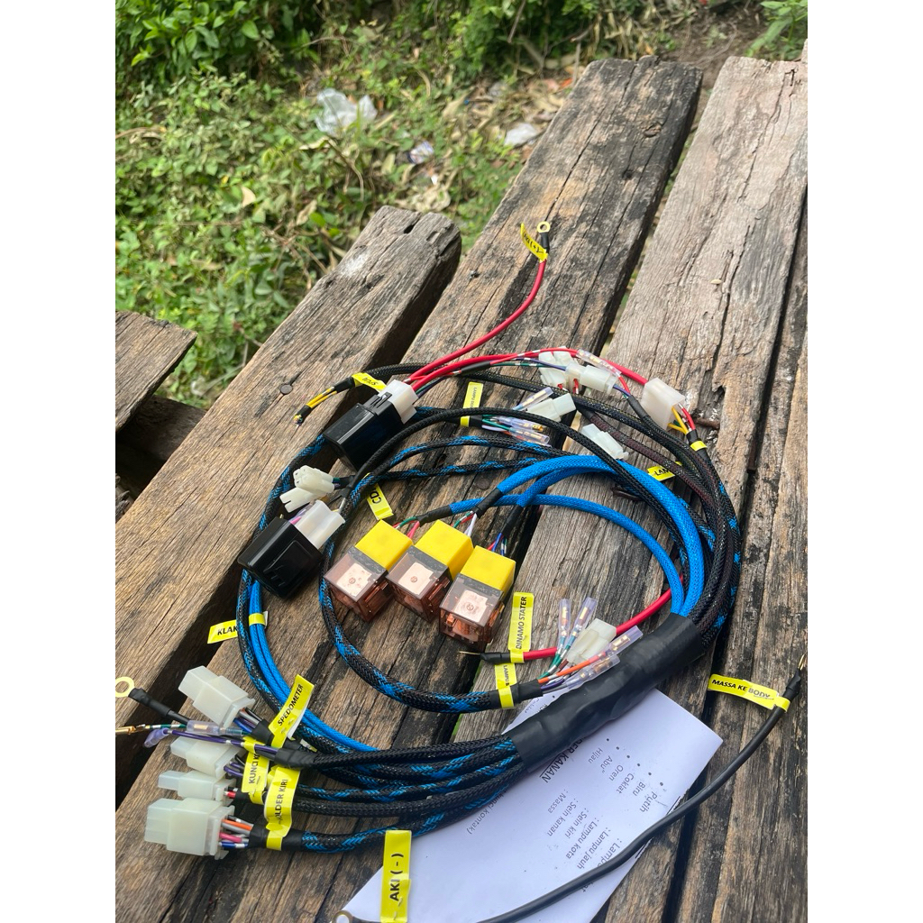 KABEL BODY MOTOR full set cb gl100 gl mp tiger dobel stater