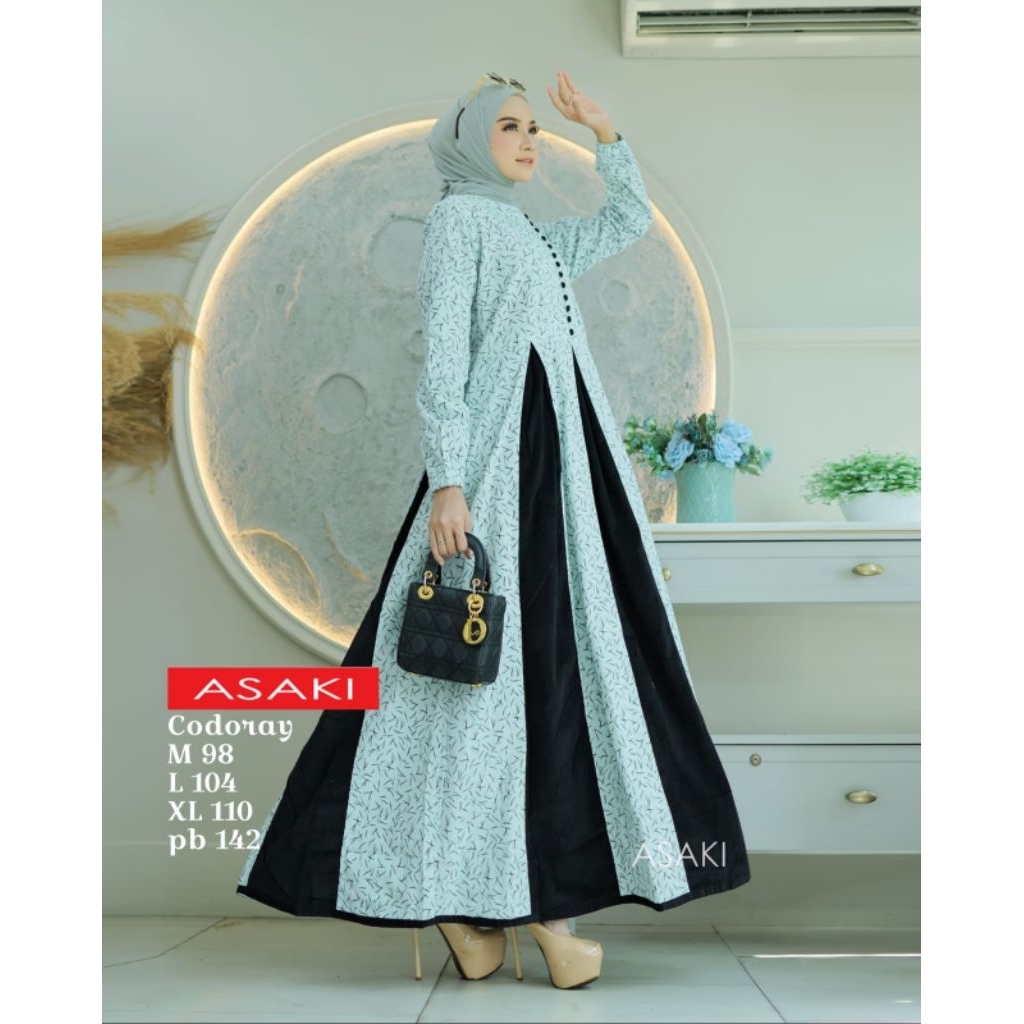 Gamis asaki original #gamis flannel #gamis linen #gamis codoray #gamis chambray