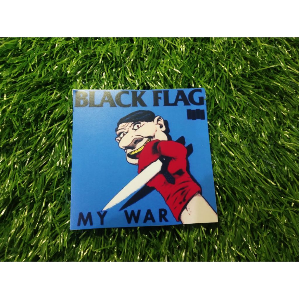 

stiker vinyl black flag