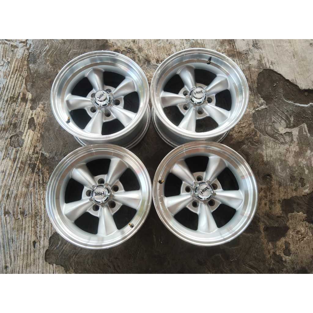 velg second hsr celtic r15 lebar 7/8 pcd 5x114,3 et0 silver