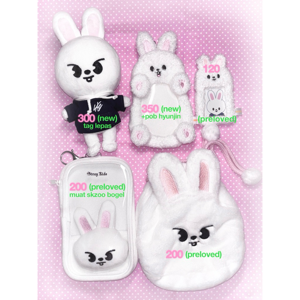 [ready] skz lee know skzoo leebit plush reel holder string pouch