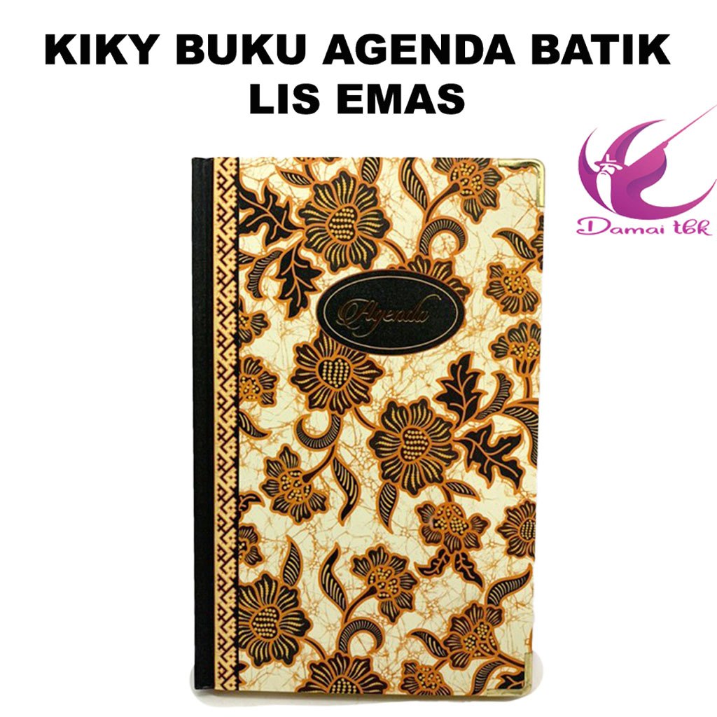 Buku Agenda Batik List Emas Kiky