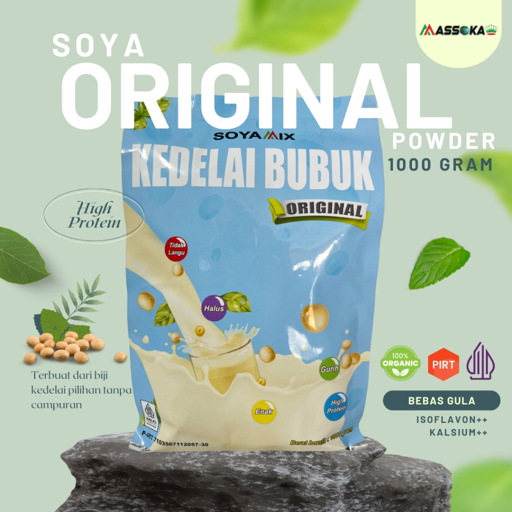

Minuman Kedelai Bubuk Instan Massoka Soya Mix Original - Kaya Protein