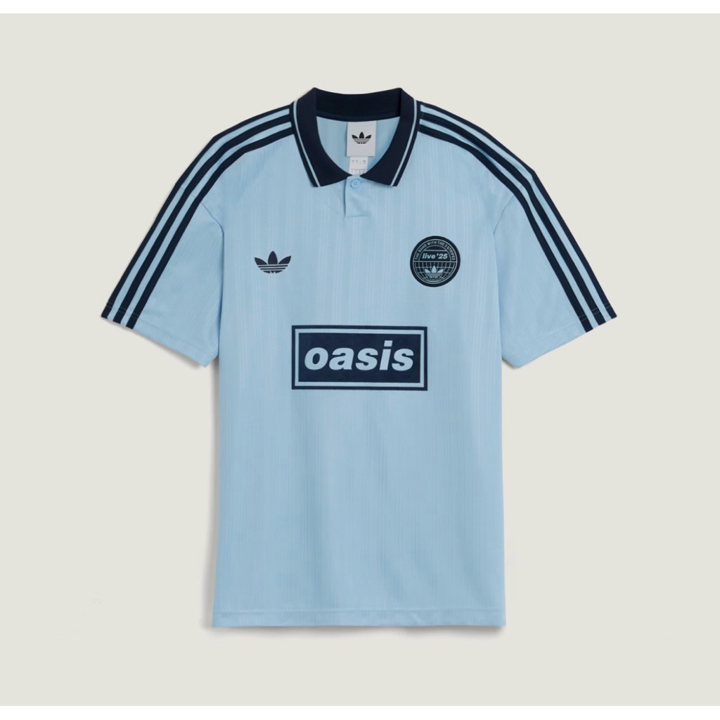 Adidas x Oasis tour jacquard jersey biru