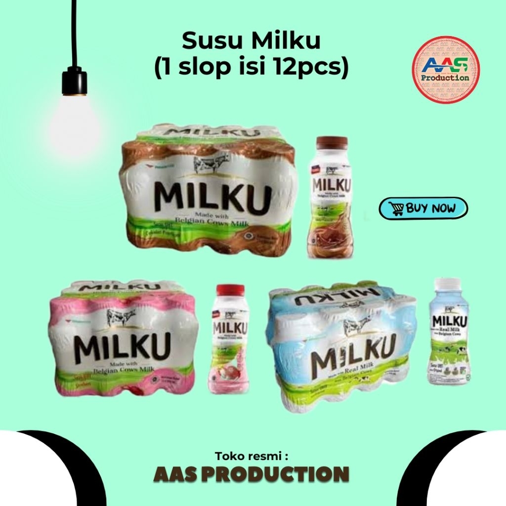 Susu UHT MILKU 200ml (1 karton isi 12pcs)