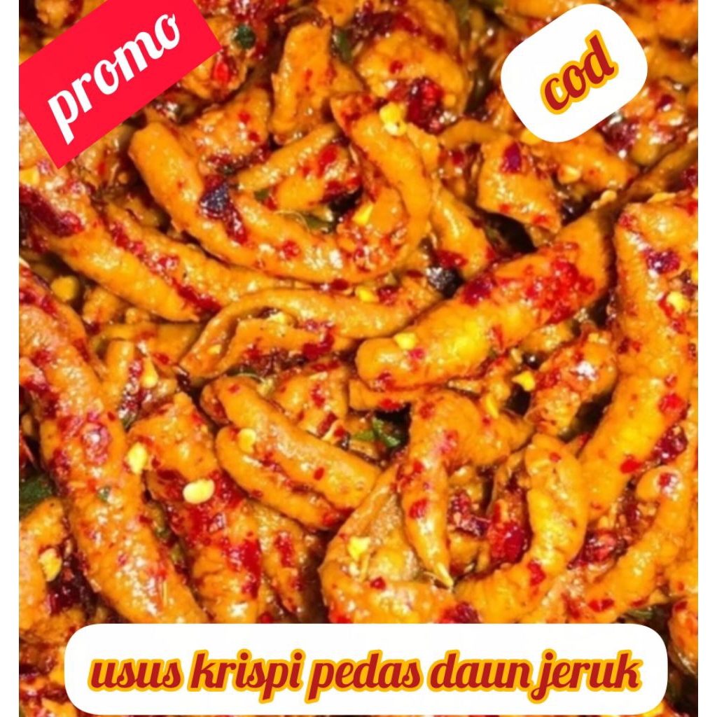 

kepik usus crispy daun jeruk pedas gurih 1kg