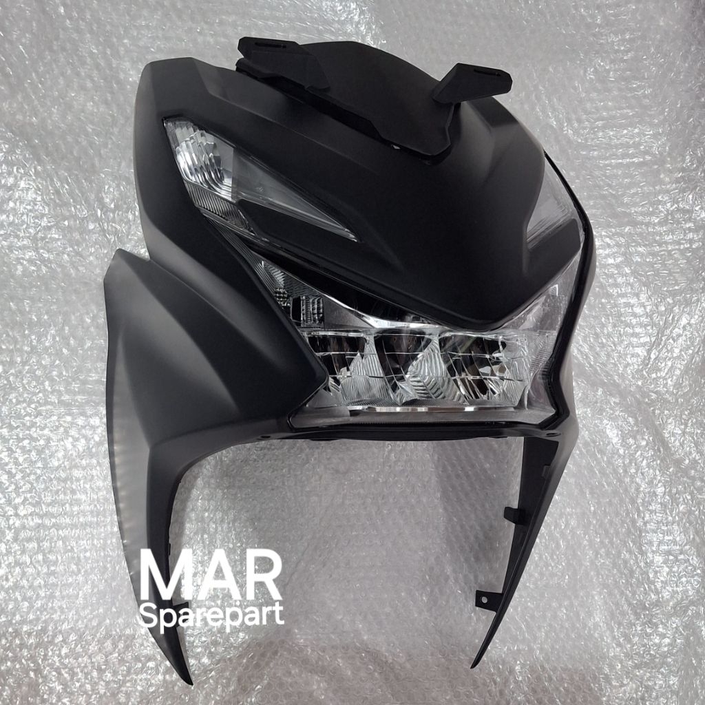 Cover Panel Tameng Kap Depan Baat Deluxe 2024 2025 Gen 2 K1AL Hitam Dof 64301K1AN8N0MBG